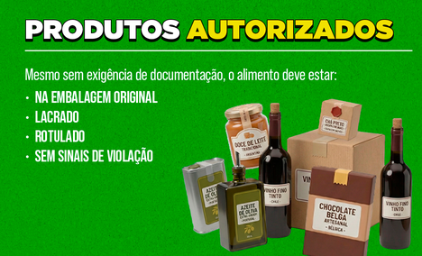 Mapa estabelece regulamento para a entrada no Brasil de produtos agropecuários transportados na bagagem de viajantes Produtos autorizados