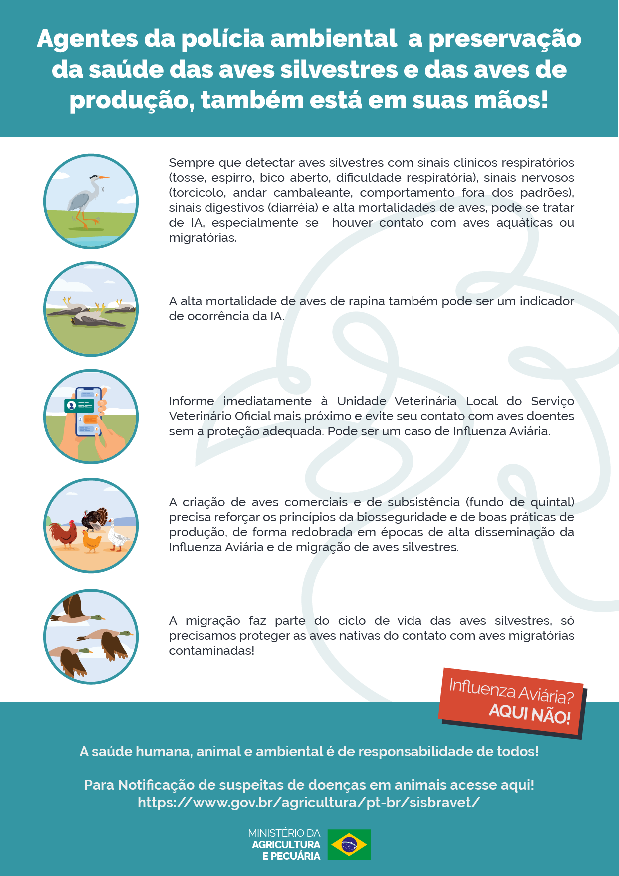 Aviso agentes da polícia ambiental