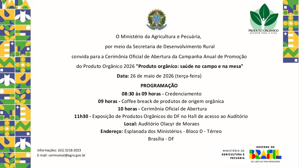 Convite da programação