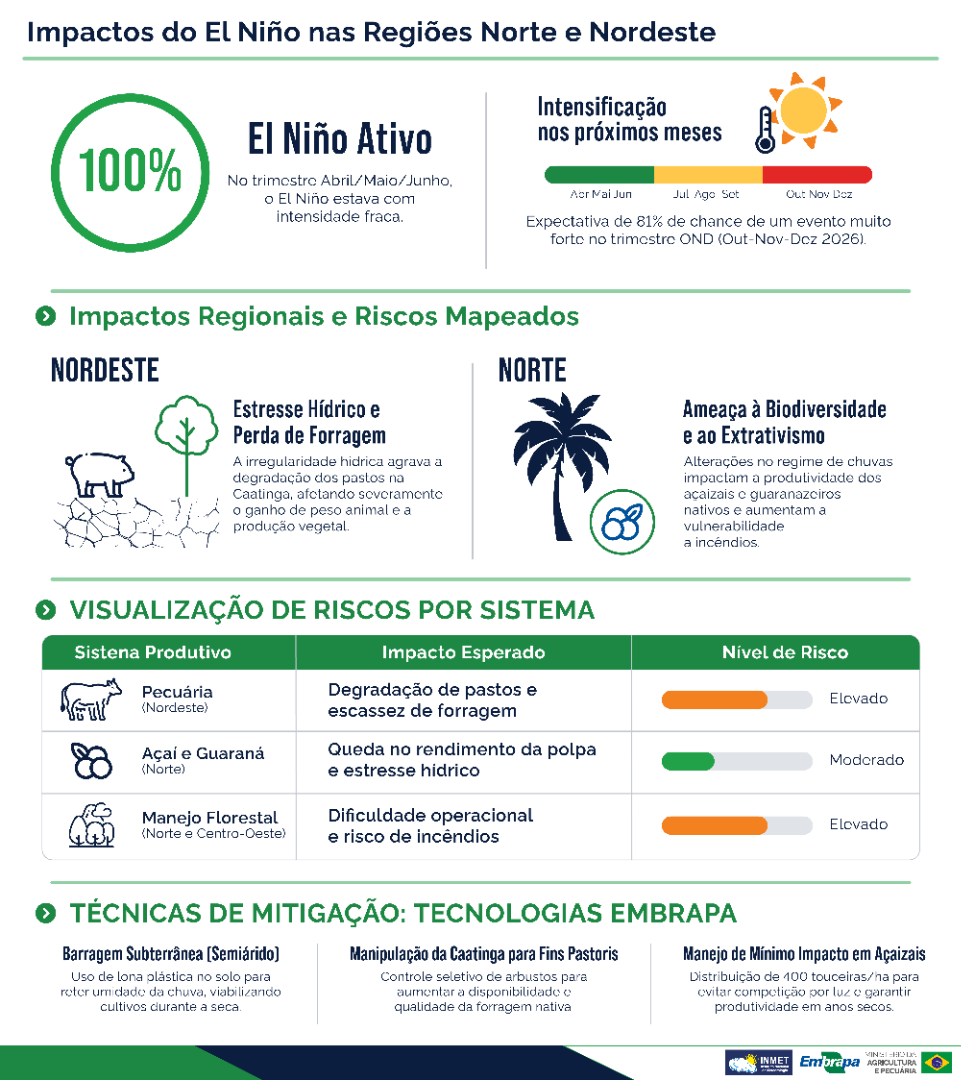 Impactos do El Niño nas Regiões Norte e Nordeste