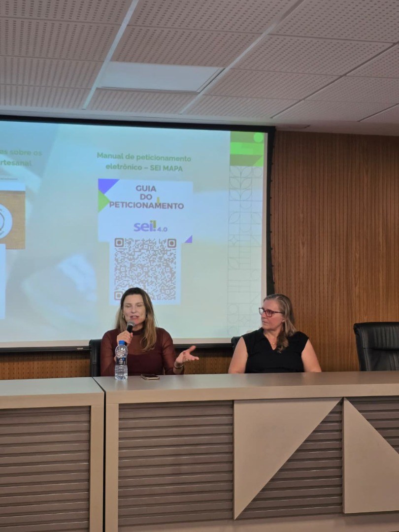 A palestra destacou o marco legal que rege a produção e a comercialização interestadual de produtos artesanais de origem animal