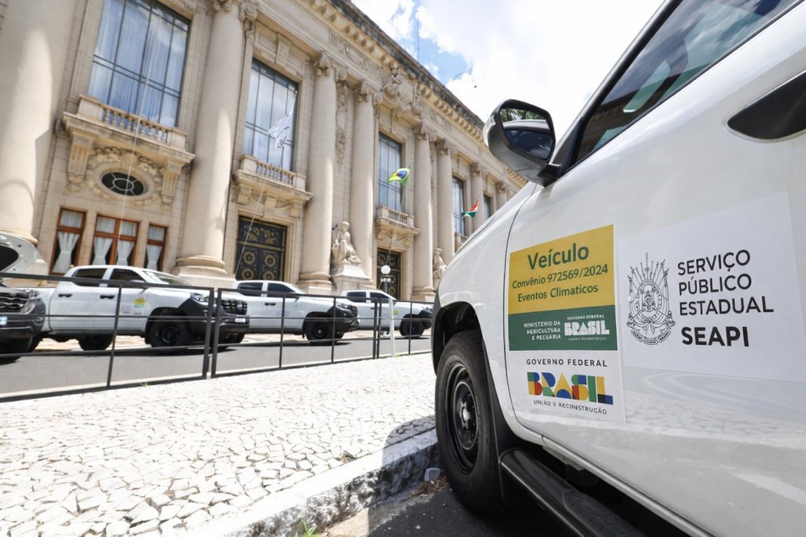 Os veículos foram destinados à Secretaria da Agricultura, Pecuária, Produção Sustentável e Irrigação (Seapi)