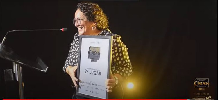 Hélia Félix, produtora de cacau de Medicilândia (PA)Foto: Reprodução