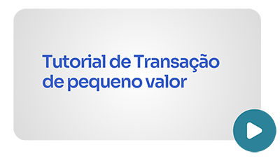 Tutorial de transações de pequeno valor