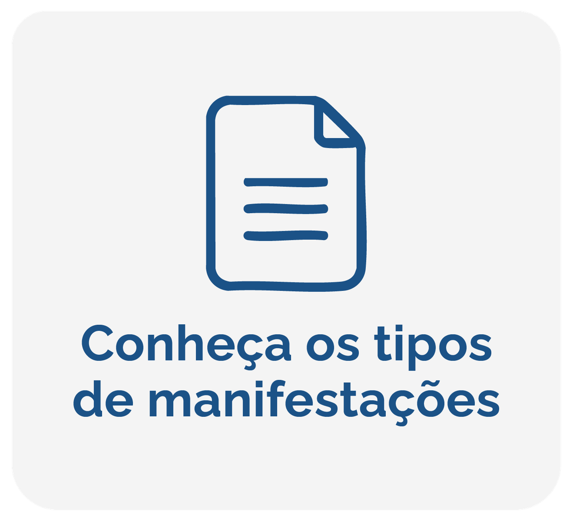 conheça os tipos de manifestações
