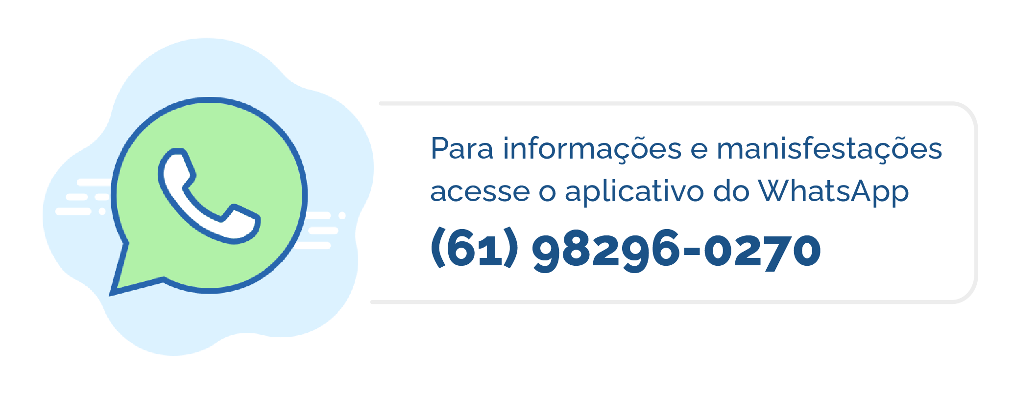 Acesse pelo whatsapp