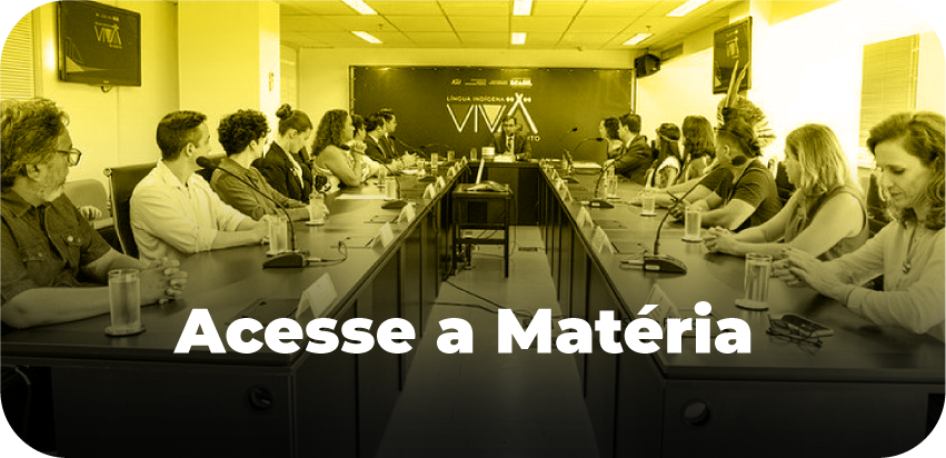 botão acesse a matéria de Celebração