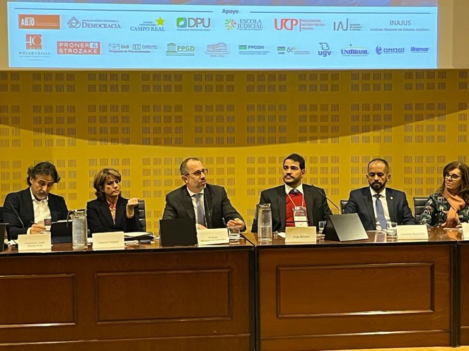 Mesa de abertura do Seminário Internacional de Teoria Crítica em Direitos Humanos