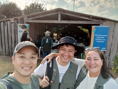 Os procuradores federais Dany Shin Park, Alexandre Sussumu Ikeda Faleiros e Aline Yokoy Oliveira