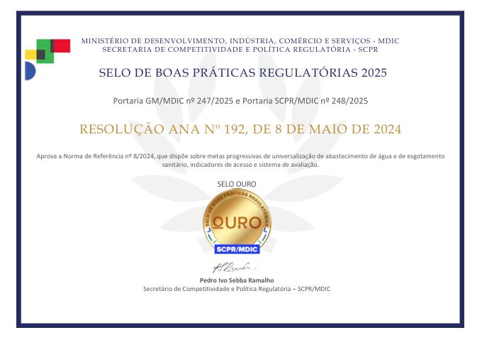 SELO RESOLUÇÃO 192