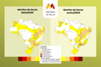 Seca fica mais branda no Centro-Oeste, Sudeste e Sul. Fenômeno se intensifica no Nordeste e fica estável no Norte segundo o Monitor de Secas