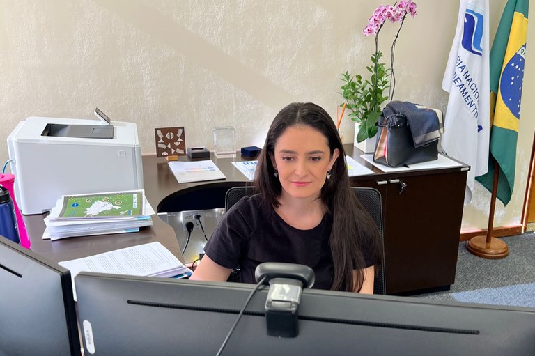 Diretora-presidente discursa na abertura da BWW 2022 por videoconferência