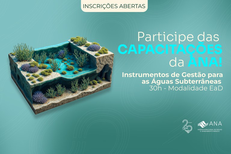 Informações sobre o curso Instrumentos de Gestão para as Águas Subterrâneas