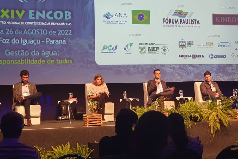 Mesa sobre o papel dos comitês na implementação dos planos de recursos hídricos