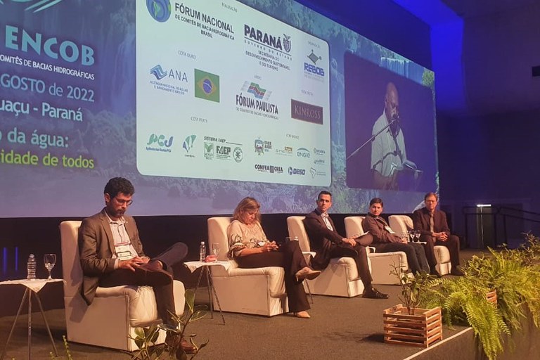 Mesa sobre o papel dos comitês na implementação dos planos de recursos hídricos