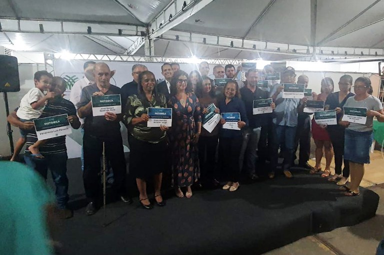 Produtores(as) rurais da bacia do ribeirão Piancó (GO) que receberam as outorgas