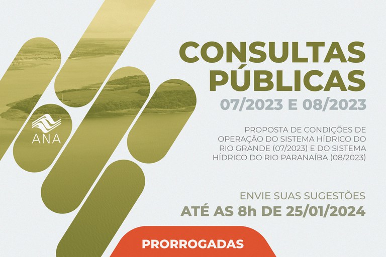 Informações sobre a Consulta Pública nº 07/2023 e nº 08/2023