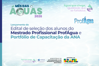 ANA realiza live sobre seleção do ProfÁgua e portfólio de capacitação no Mês das Águas