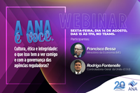 ANA realiza webinar sobre cultura, ética e integridade no contexto das agências reguladoras