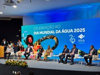 Cerimônia da Agência Nacional de Águas e Saneamento Básico celebra Dia Mundial da Água 2025 com presença de autoridades no tema