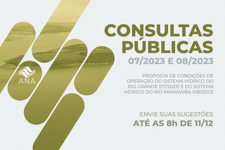 Informações sobre a Consulta Pública nº 07/2023 e nº 08/2023