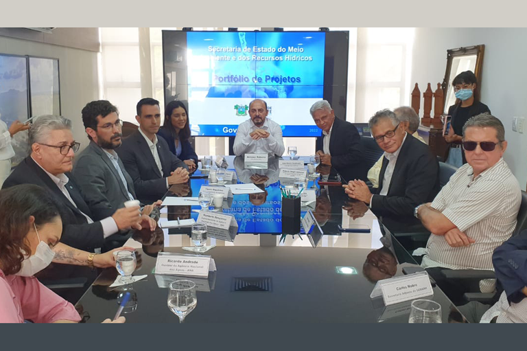 Reunião da missão da ANA com o vice-governador do RN, Antenor Roberto