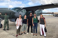 Diretores da ANA sobrevoam canais da transposição do rio São Francisco