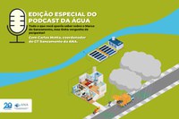 Está no ar o Podcast Água sobre o novo marco legal do saneamento básico