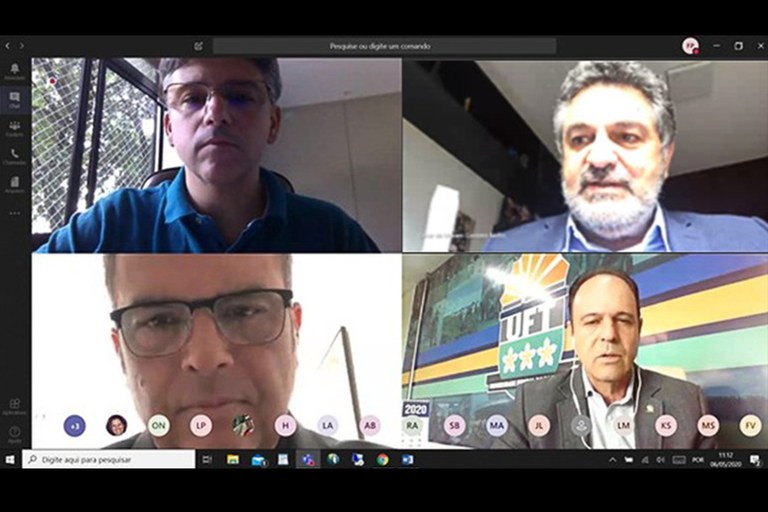 Reprodução da videoconferência