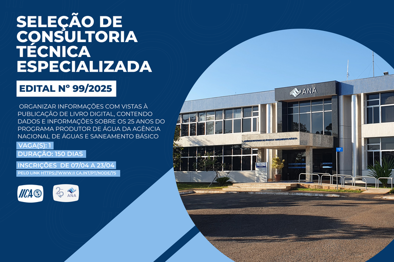 Informações sobre a seleção de consultoria técnica especializada - Edital nº 99/2025
