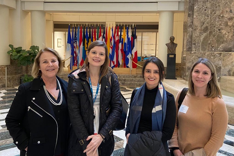 Da dir. para esq.: Flávia Oliveira, Veronica Rios, Martha Seillier e Gisela Forattini