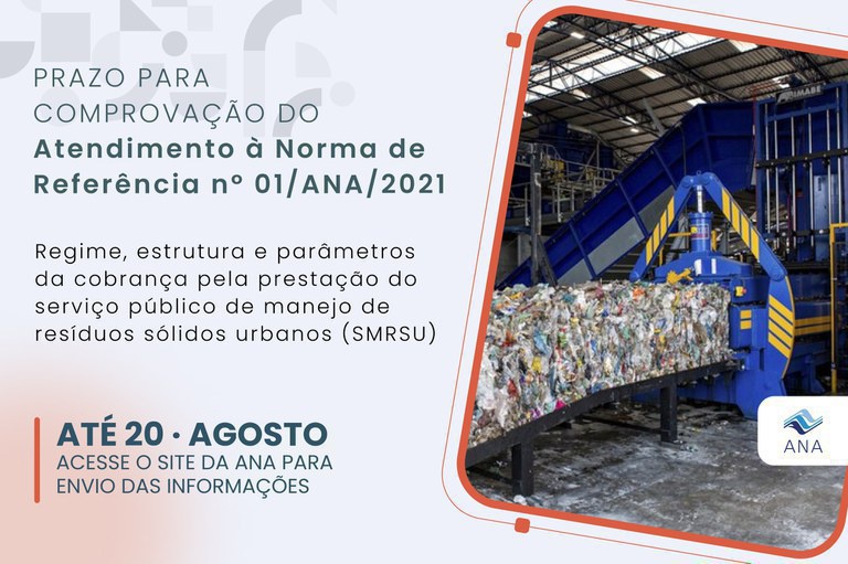 Informações sobre o prazo para comprovação do atendimento à Norma de Referência nº 01/ANA/2021