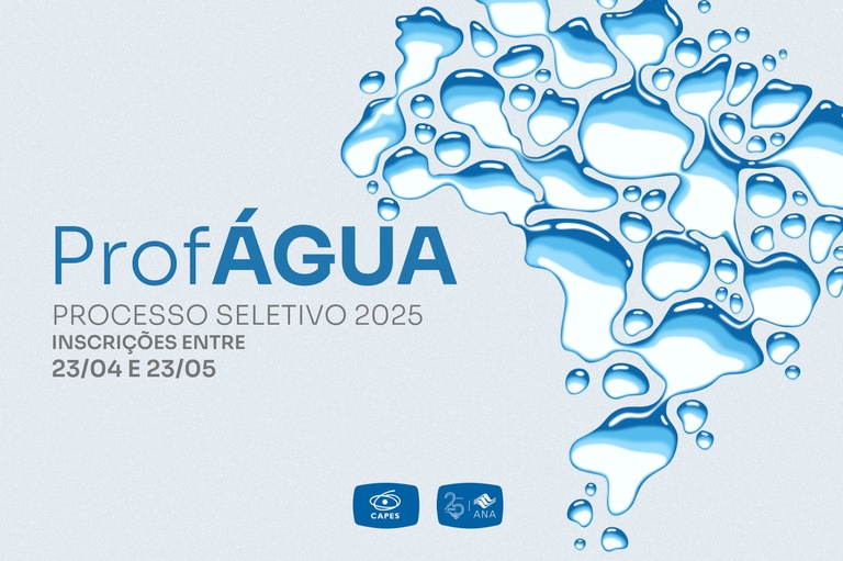 Informações sobre as inscrições abertas para o processo seletivo 2025 do ProfÁgua