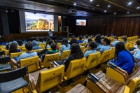 Programação da ANA reúne alunos da rede pública para conscientizar sobre a temática da água