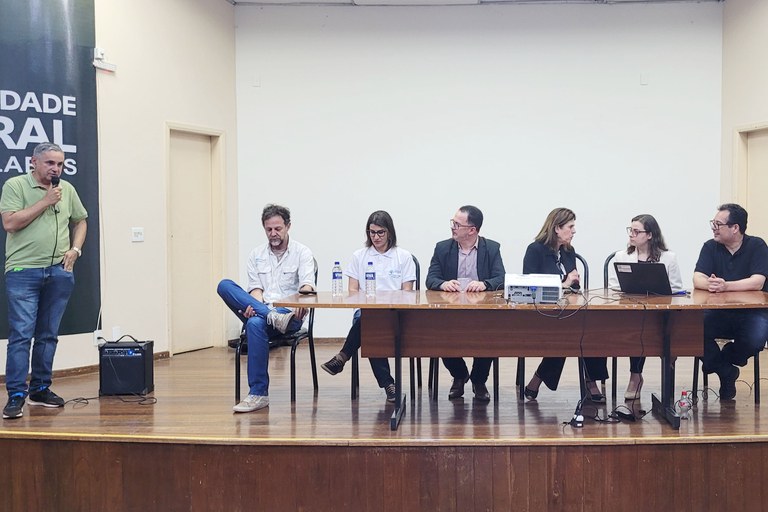 Abertura do evento Gestão Integrada Rio/Aquífero na Bacia do Rio São Francisco: Seminário Final do Projeto Piloto Sub-bacia do Rio Verde Grande em Montes Claros (MG)