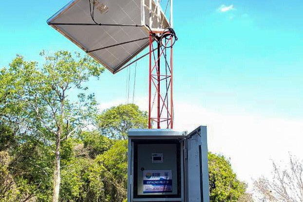 Instalação da estação piloto em ponto de captação no rio Javaés