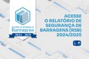 Capa do Relatório de Segurança de Barragens 2024/2024