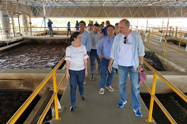 Comitiva da ANA visita Estação de Tratamento de Água 2 em Manaus (AM)