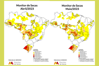 Seca fica mais branda no Centro-Oeste e no Sul e mais intensa no Nordeste e no Sudeste, segundo Monitor de Secas