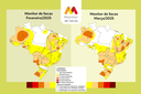 Mapas do Monitor de fevereiro e março de 2025