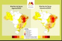Mapas do Monitor de agosto e setembro de 2025