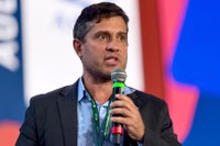 Superintendente adjunto da ANA apresenta situação da elaboração da norma de referência de reúso de efluentes tratados durante painel do 33º CBESA