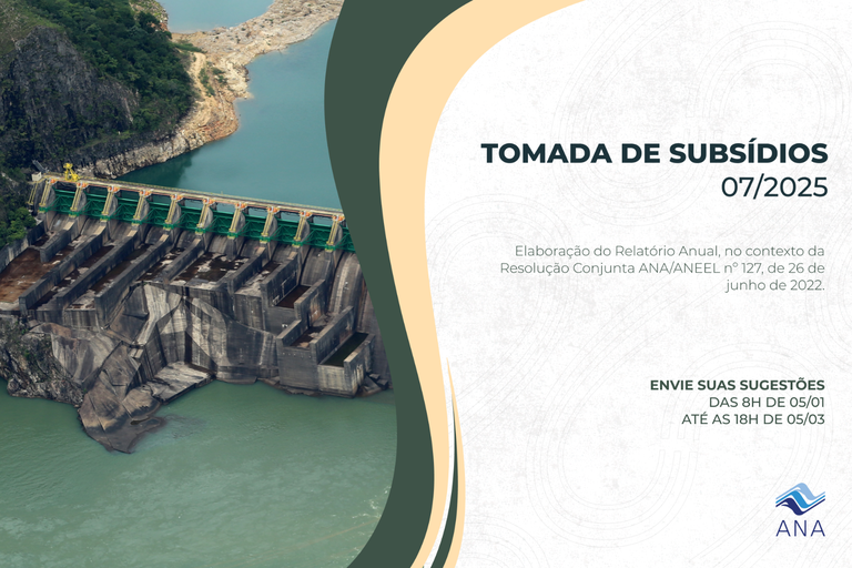 Informações sobre a Tomada de Subsídios nº 07/2025