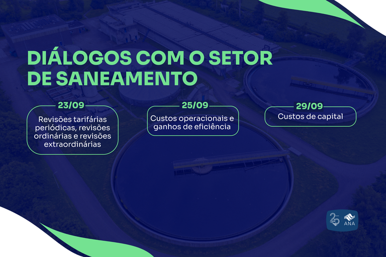 Informações sobre o evento Diálogos com o Setor de Saneamento