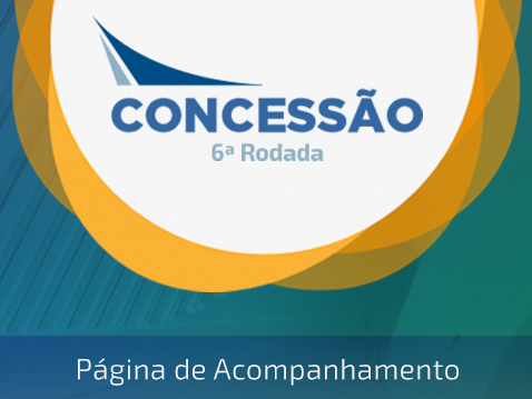 Página de acompanhamento da sexta rodada de concessões