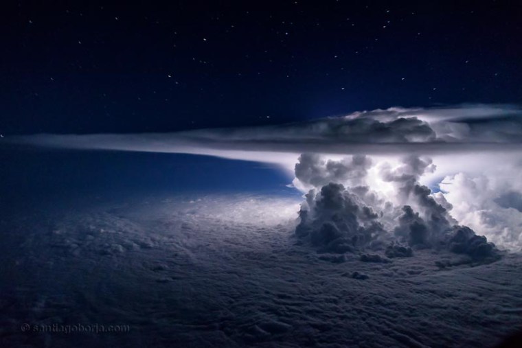 Tempestade Cumulunimbus sobre o Oceano Pacífico (Panamá)