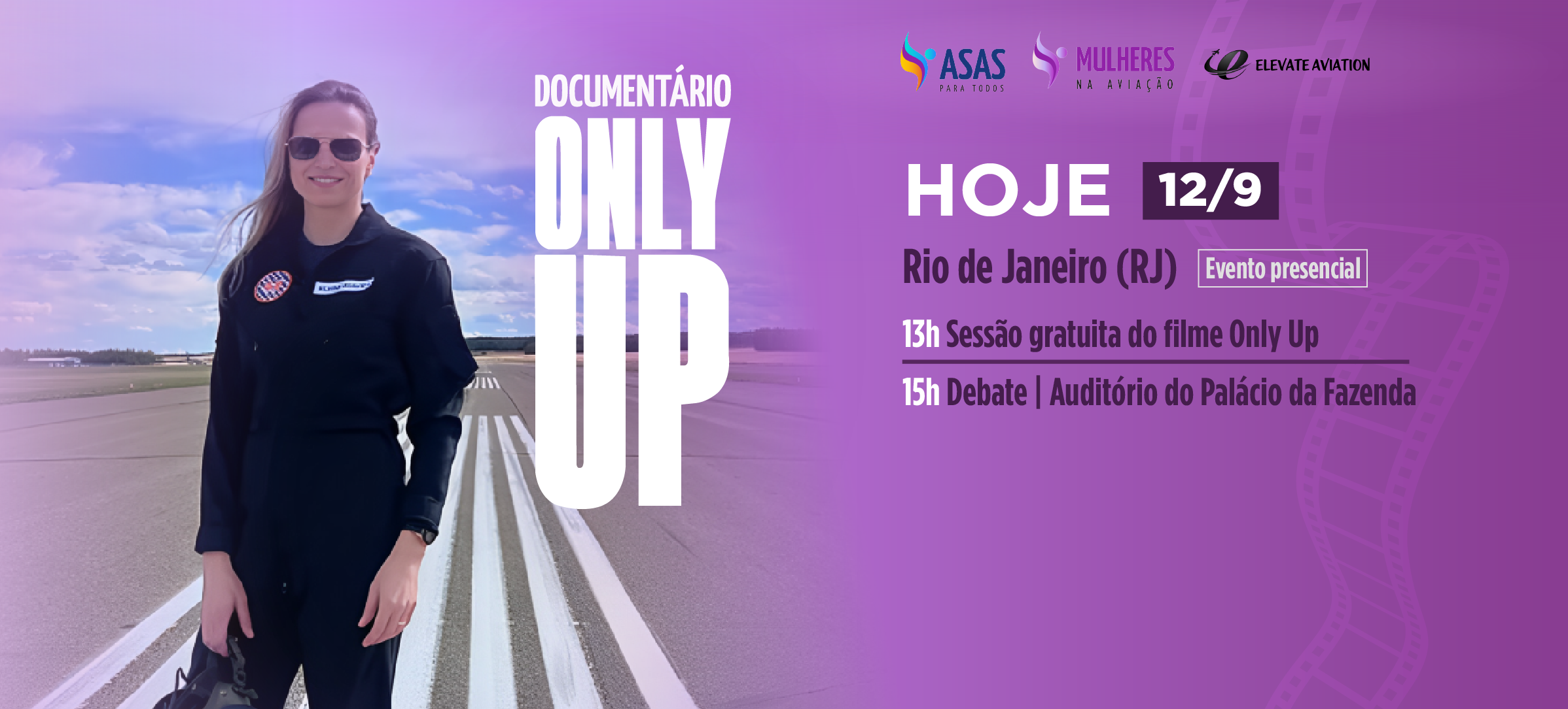 Rio receberá a exibição do filme que inspira mulheres a entrarem para a aviação