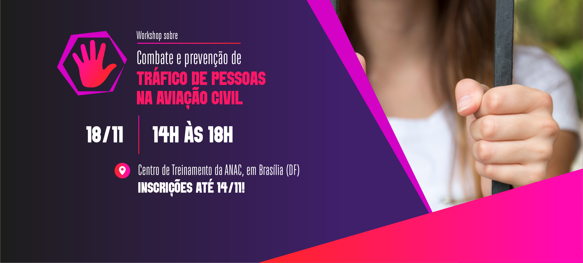 Inscreva-se no workshop sobre combate ao tráfico de pessoas