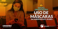 Máscaras em aeronaves e aeroportos
