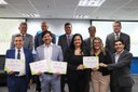Ganhadores da 3º Edição do Aeroportos Sustentáveis e diretores da ANAC 